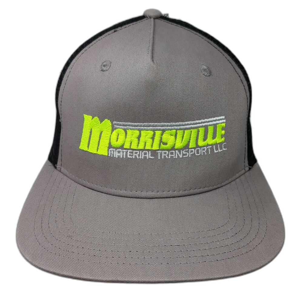 Big X Trucker Hat Gray One Size Snapback Mesh Back Transport Embroidered Work